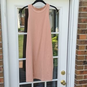 NWOT A New Day Apricot Tan Tank Dress (Size Small)